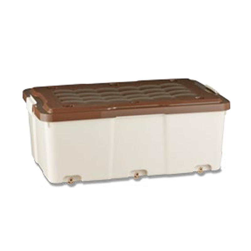 How does the double-sided flip structure of the large flip storage box improve the convenience of daily use?